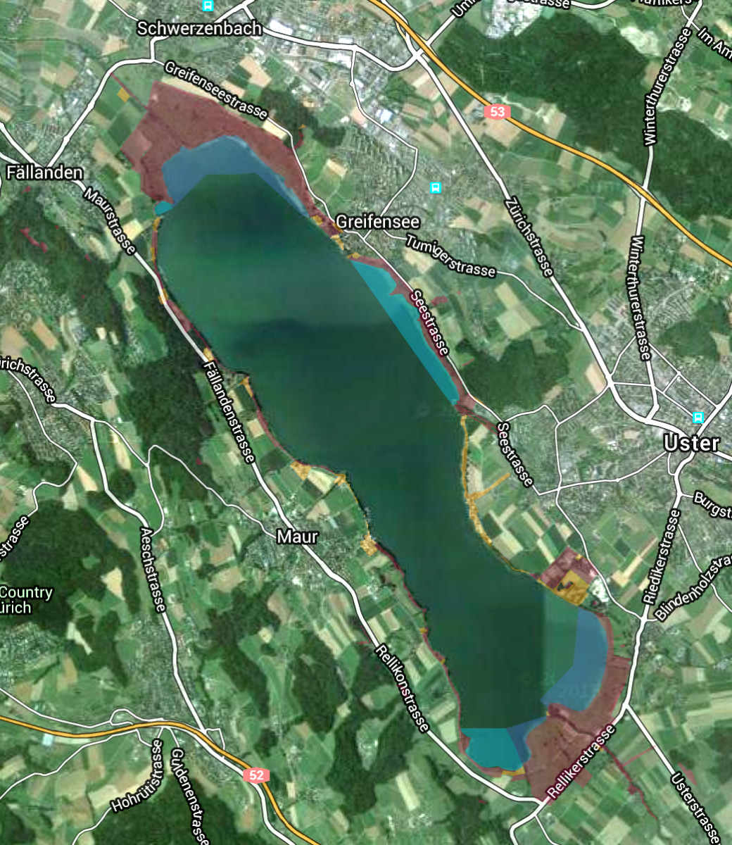 Der Greifensee - Link auf interaktive Karte